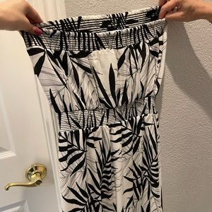 Strapless maxi dress